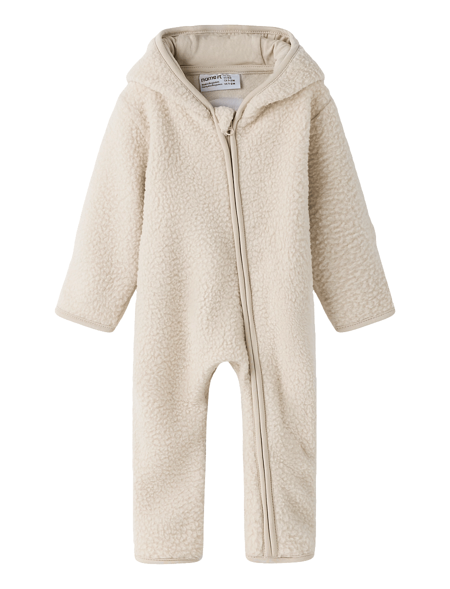 name it - NBFLANA LS TEDDY SUIT - peyote - 0