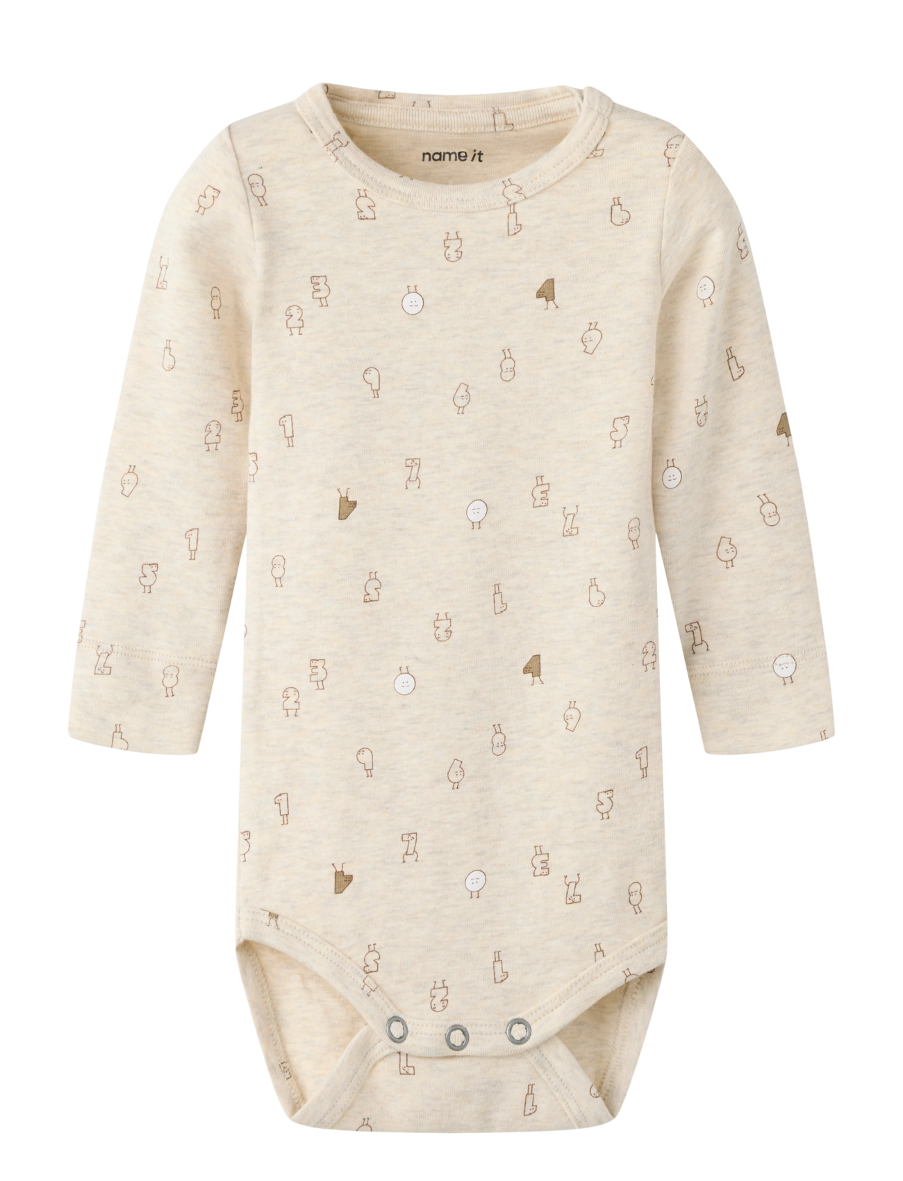 name it NBMLYDUS LS XSL BODY - Kleidung - PEYOTE MELANGE / beige