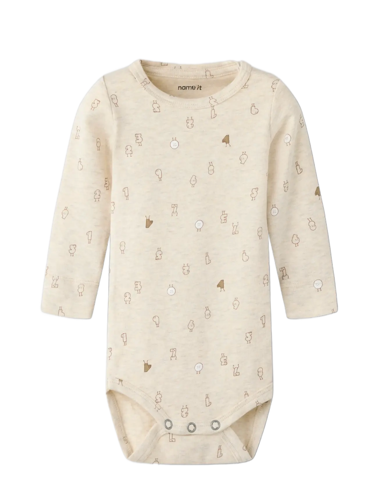 name it - NBMLYDUS LS XSL BODY - langärmelige bodys - peyote melange - 2