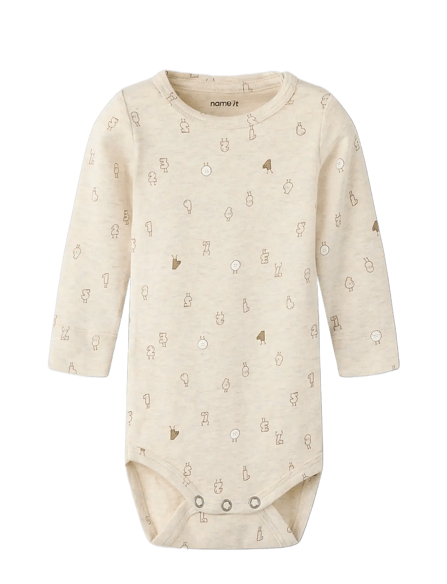 name it - NBMLYDUS LS XSL BODY - langärmelige bodys - peyote melange - 2