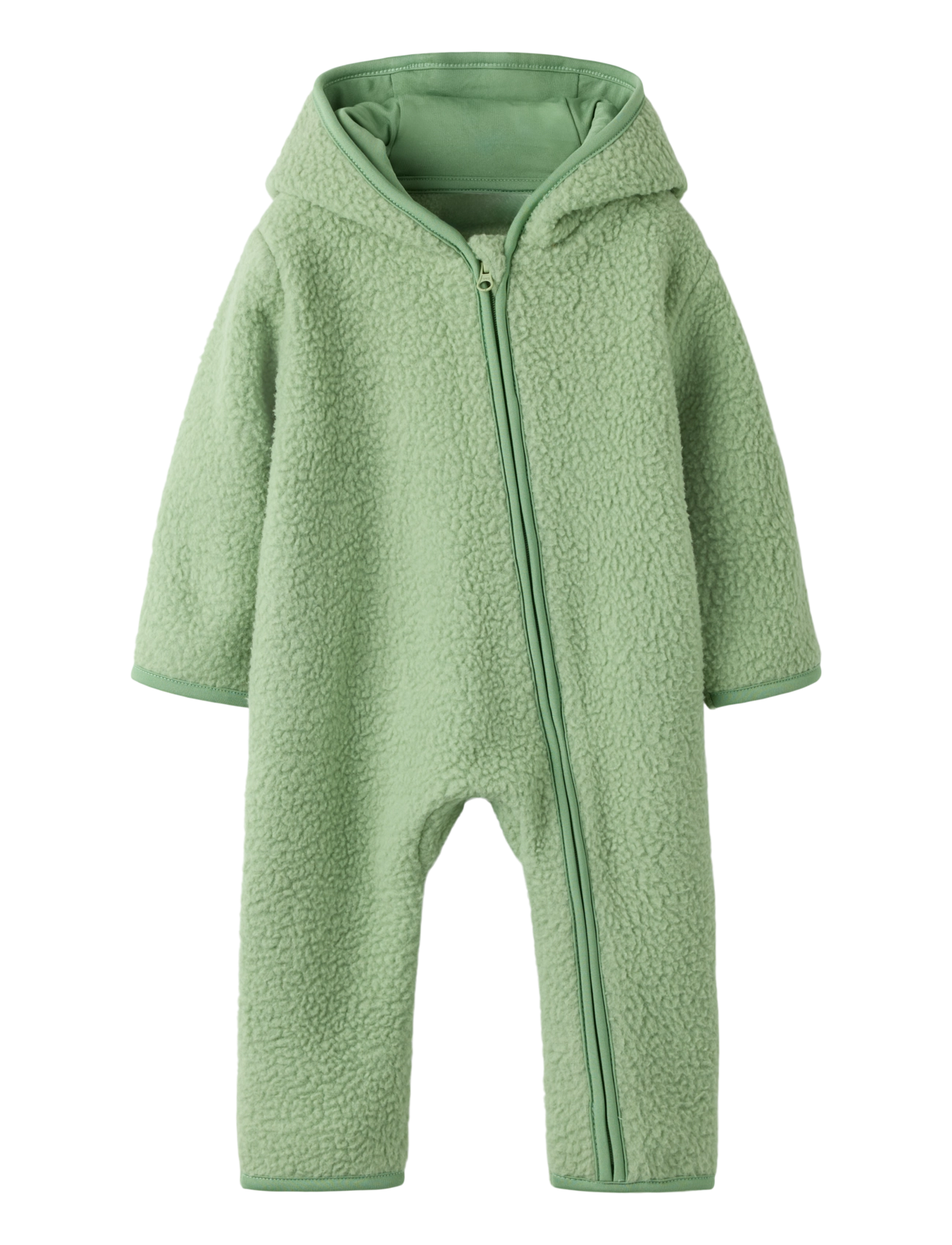 name it NBNOLANE LS TEDDY SUIT - Shop by age - BASIL / green