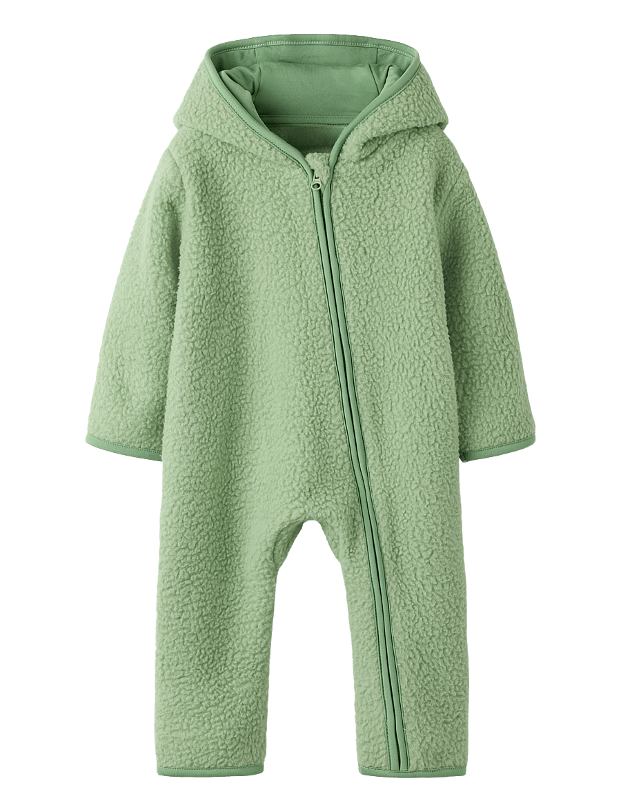 name it - NBNOLANE LS TEDDY SUIT - basil - 0