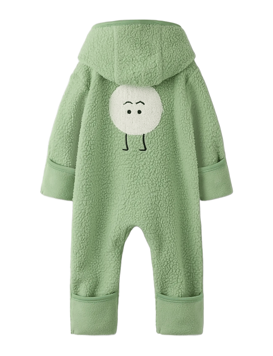 name it - NBNOLANE LS TEDDY SUIT - basil - 1