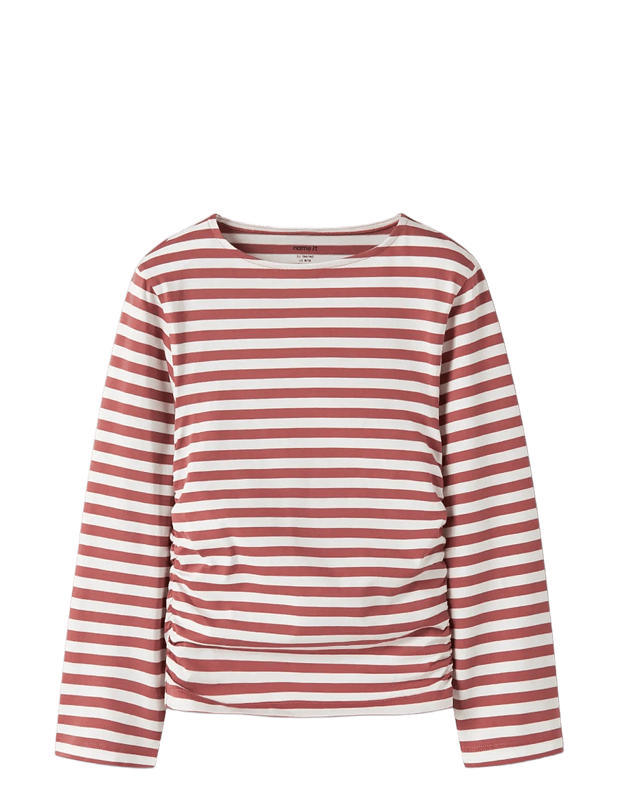 name it - NKFOLEIKA LS TOP - langärmelig - marsala - 2