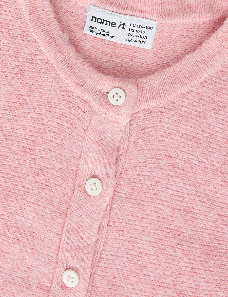 name it - NKFKAROLINNE LS KNT CARD - rose quartz - 3
