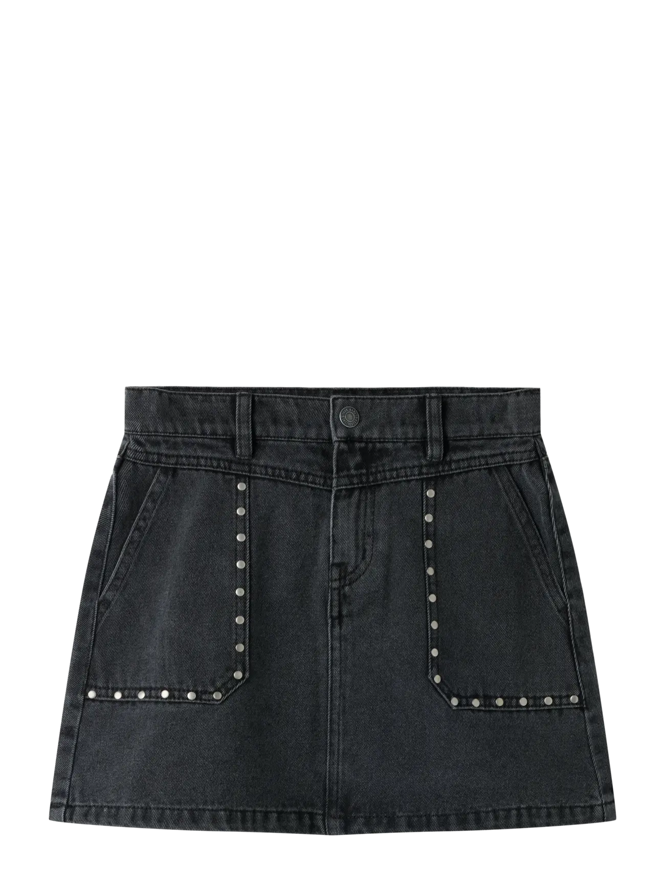 name it NKFFINE DECOR DNM SKIRT 4404-BS - Teksaseelikud - DARK GREY DENIM / grey