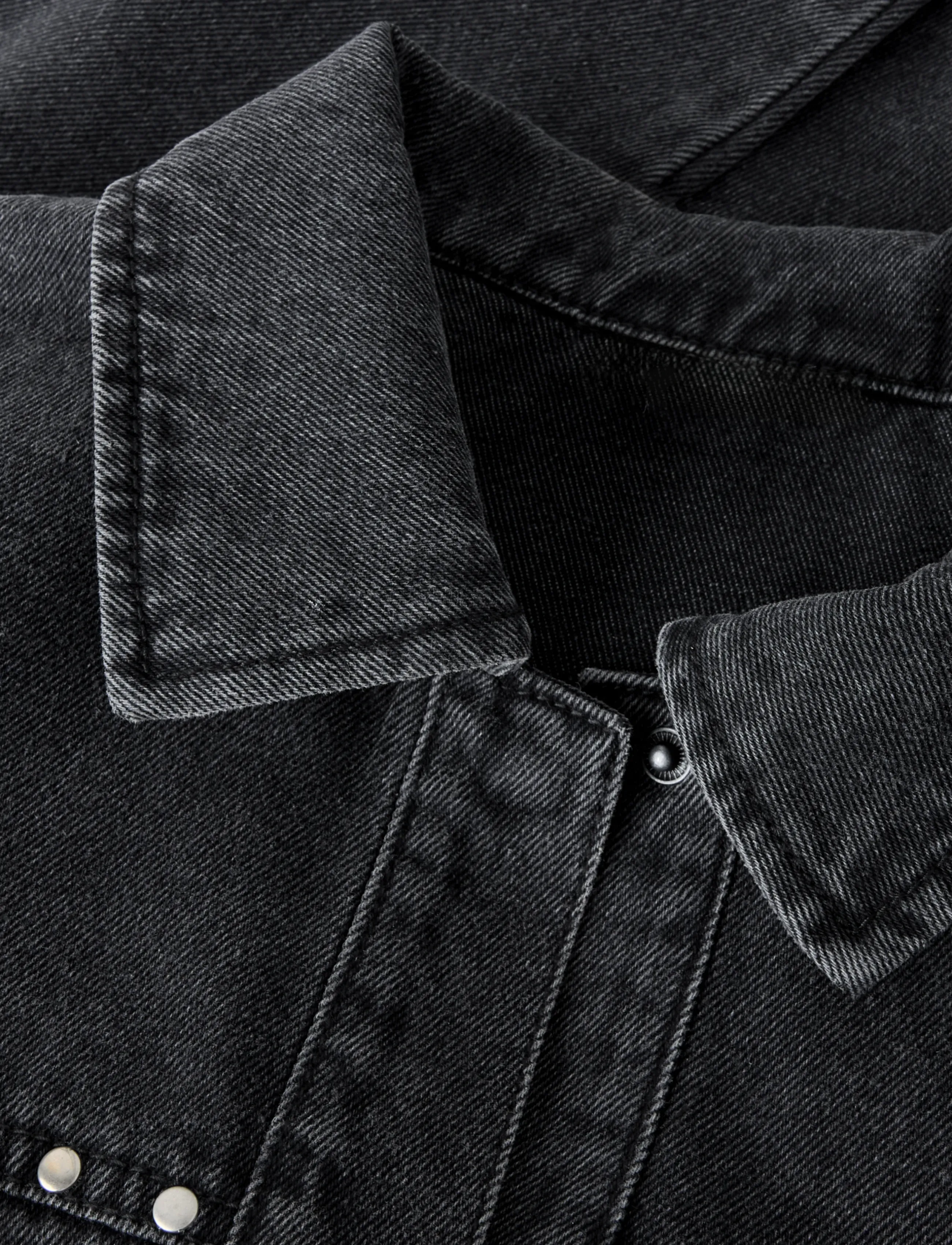 name it - NKFFINE DNM DECOR JACKET 4404-BS - denim jackets - dark grey denim - 3