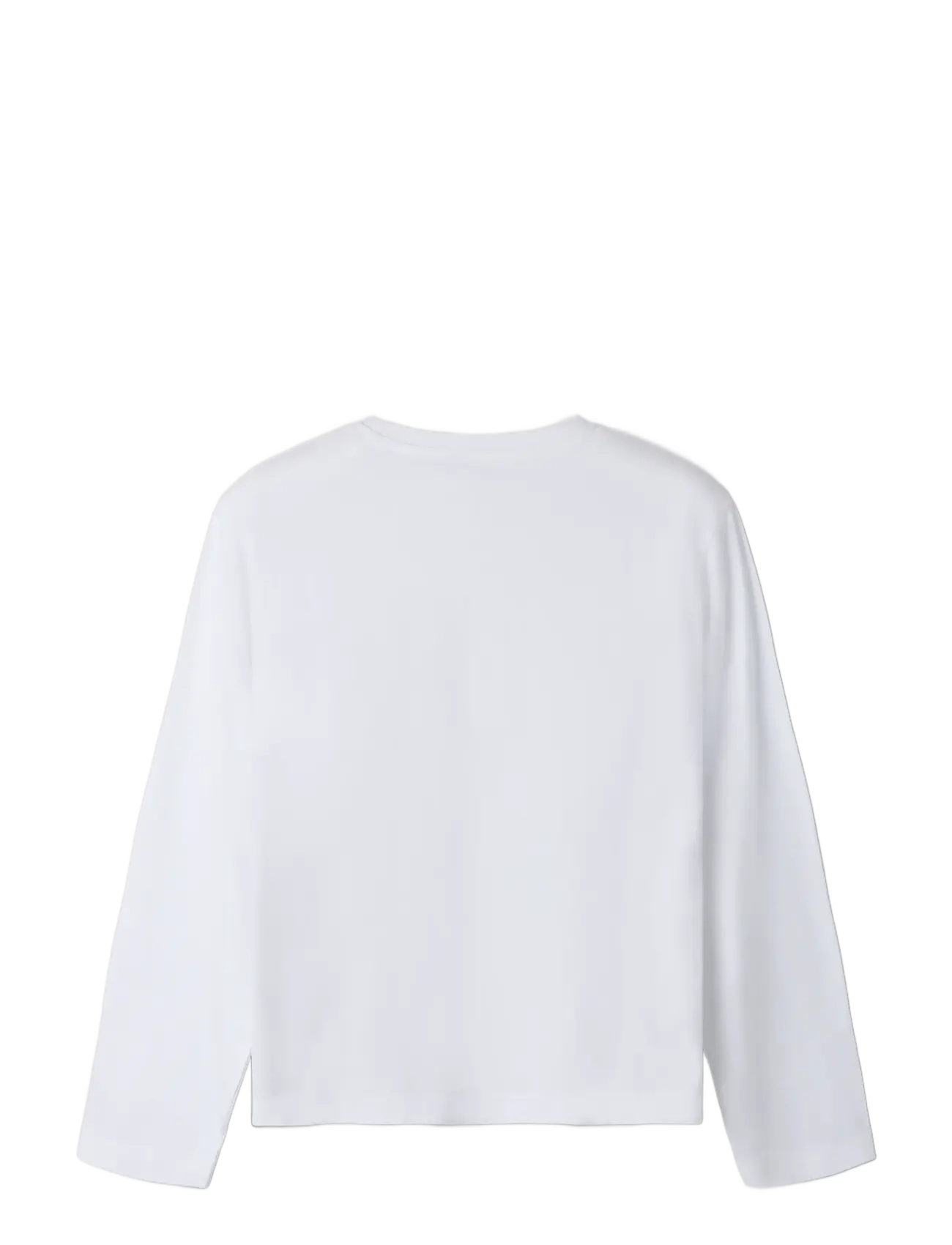 name it - NKFARIS KPOP LS NREG TOP BOX LNOOS SKY - långärmade t-shirts - bright white - 1