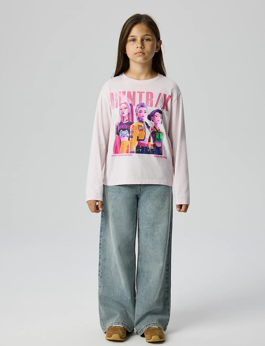 name it - NKFARIS KPOP LS NREG TOP BOX LNOOS SKY - langärmelig - cradle pink - 2