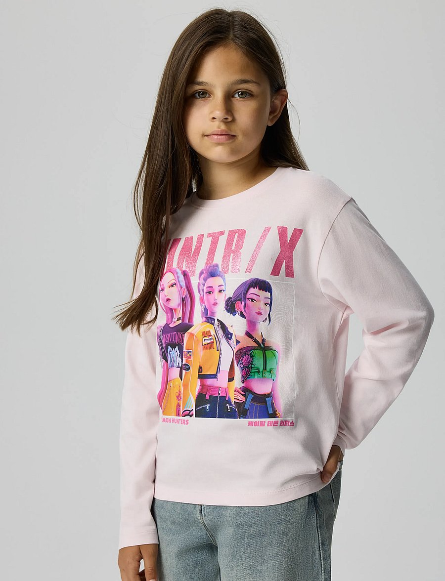 name it - NKFARIS KPOP LS NREG TOP BOX LNOOS SKY - langärmelig - cradle pink - 3