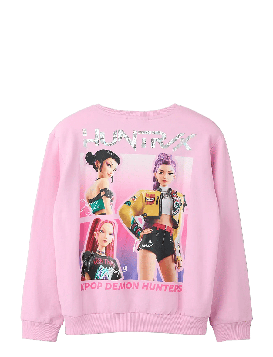 name it - NKFADA KPOP NREG SWEAT BRU LNOOS SKY - full blooming pink - 1