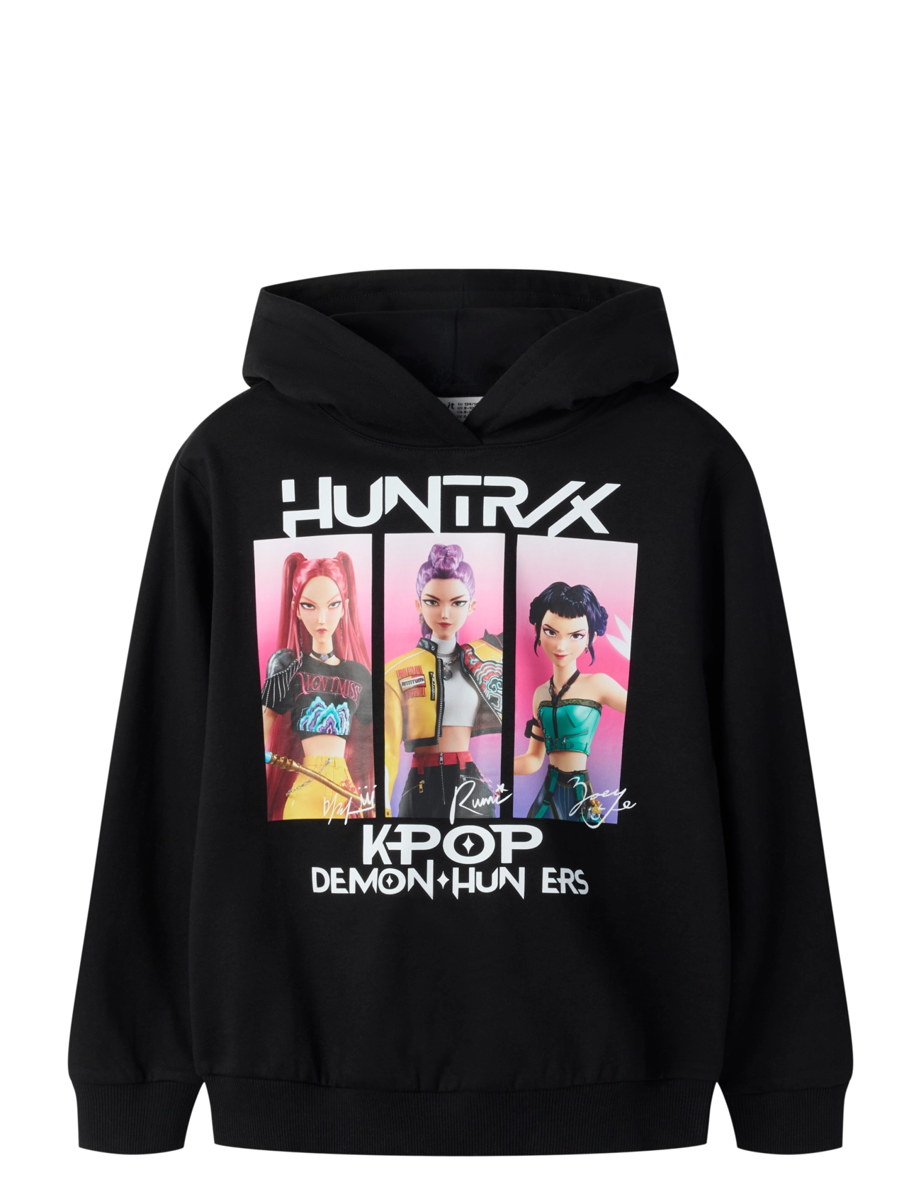name it NKFADIS KPOP NREG SWEAT WH BRU LNOOS SKY - Sweatshirts & Hættetrøjer - BLACK / black
