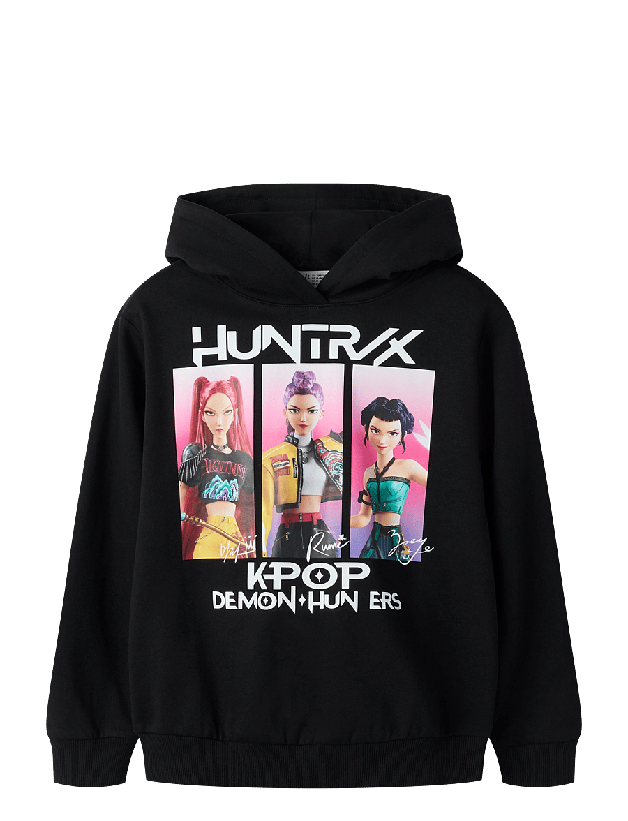 name it - NKFADIS KPOP NREG SWEAT WH BRU LNOOS SKY - black - 0