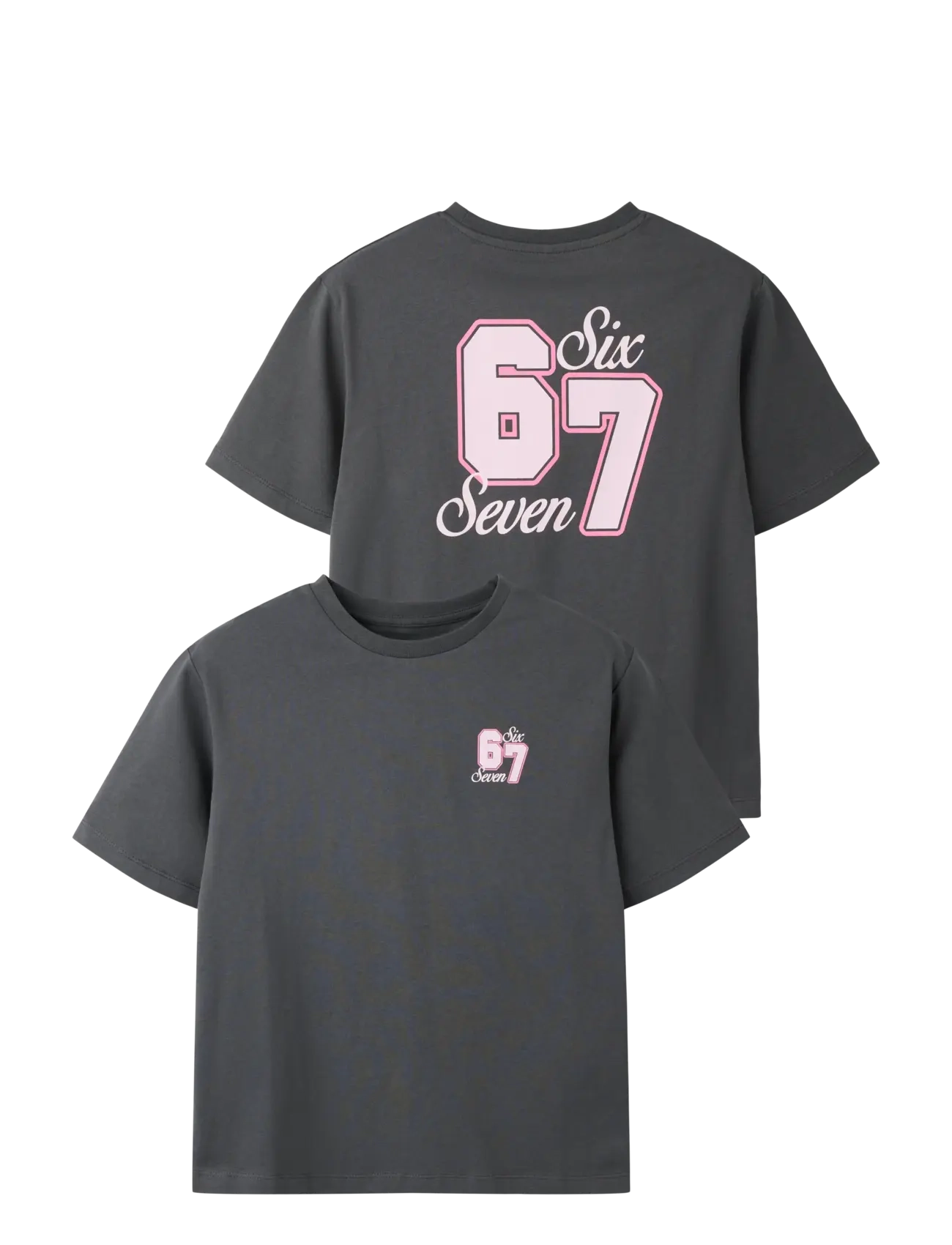 name it Nkfhira Ss Nreg Top, 122-128, Grey, T-Shirts > Kortærmede, Børn