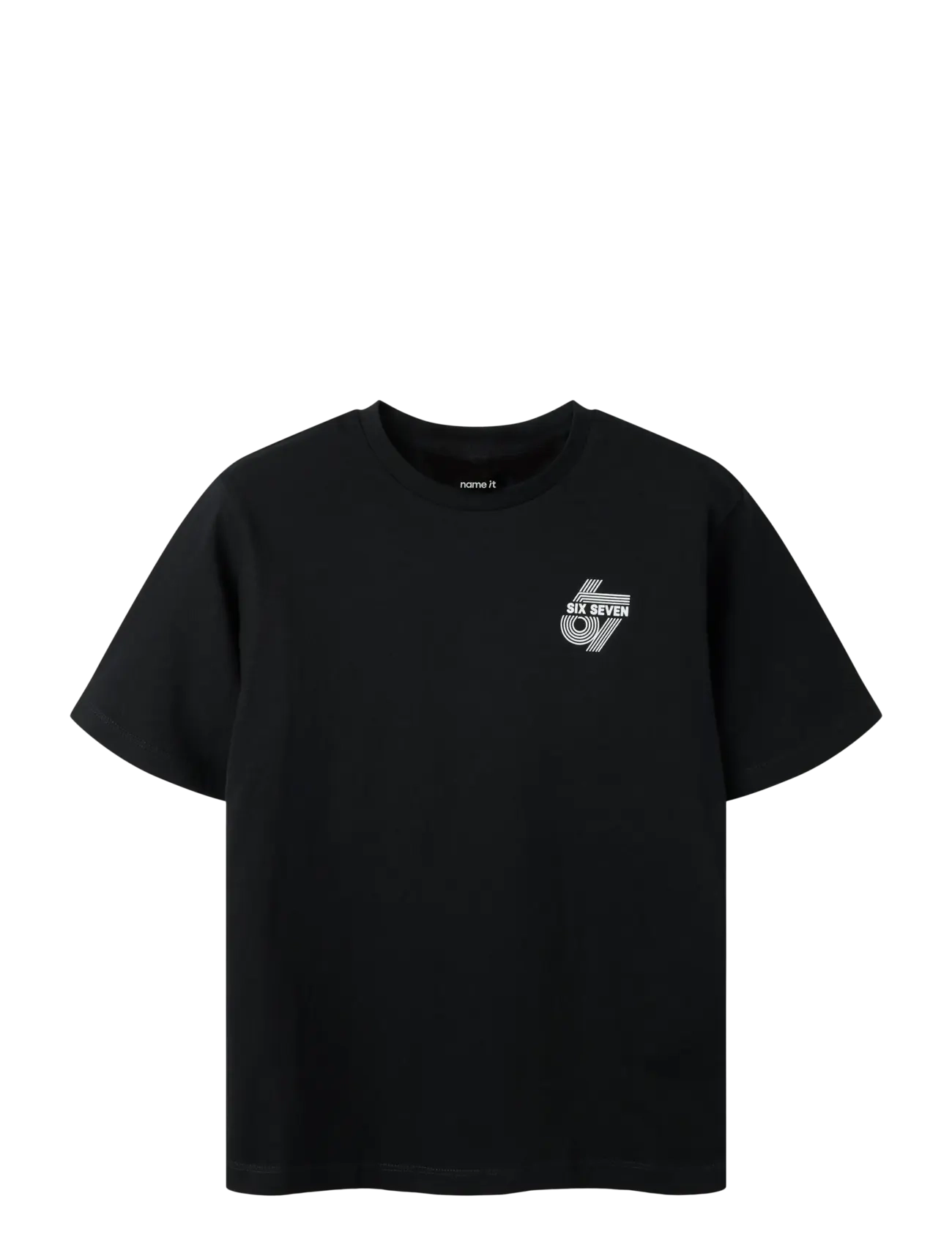 name it Nkmhridoj Ss Nreg Top, 134-140, T-shirts, Schwarz - Short-sleeved, Kinder
