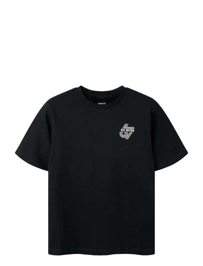 name it - NKMHRIDOJ SS NREG TOP - kortärmade t-shirts - black - 0