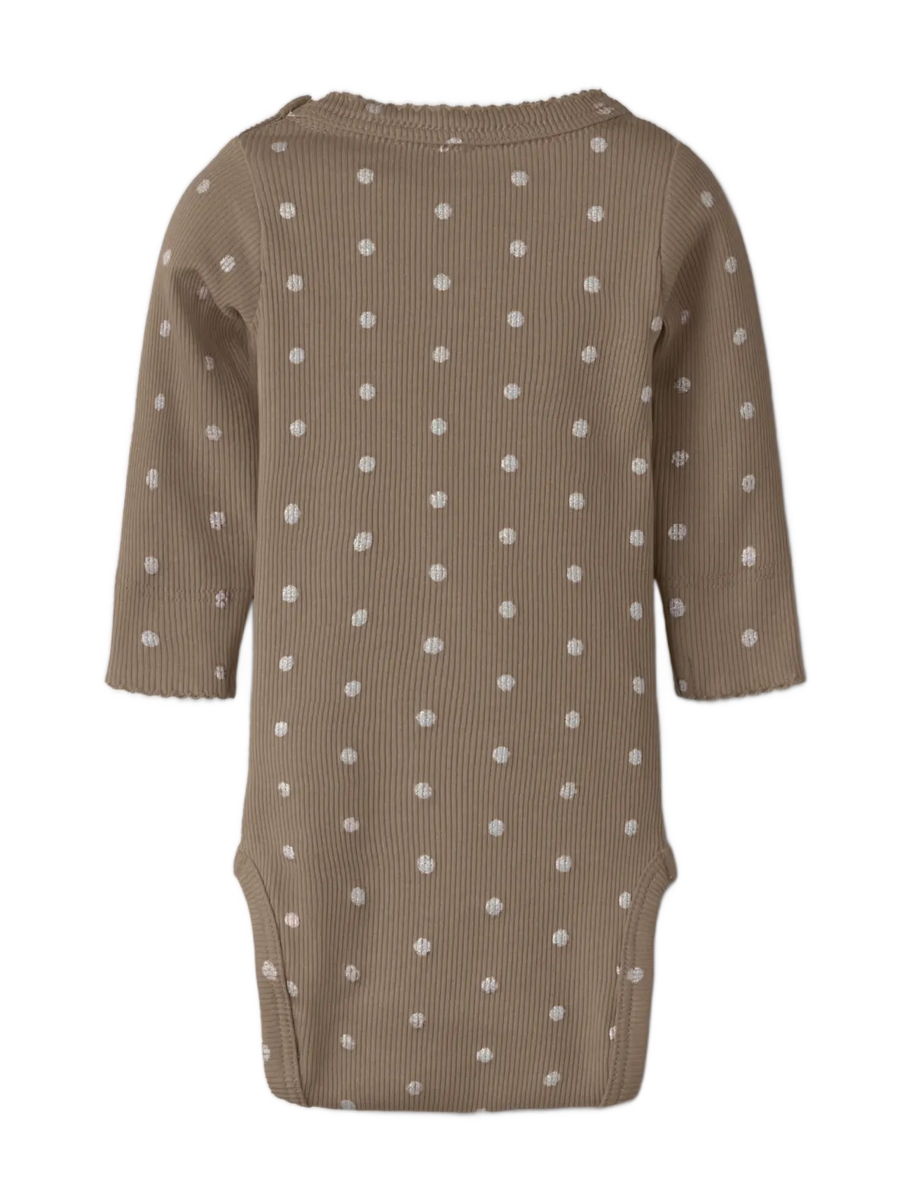 name it - NBFLONA LS XSL BODY - långärmade bodies - taupe gray - 1