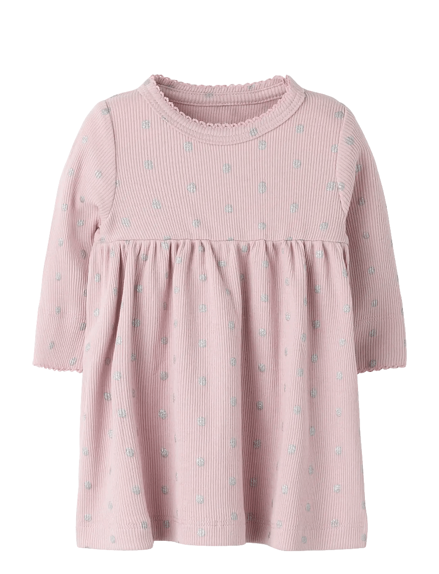 name it - NBFLONA LS DRESS - violet ice - 0
