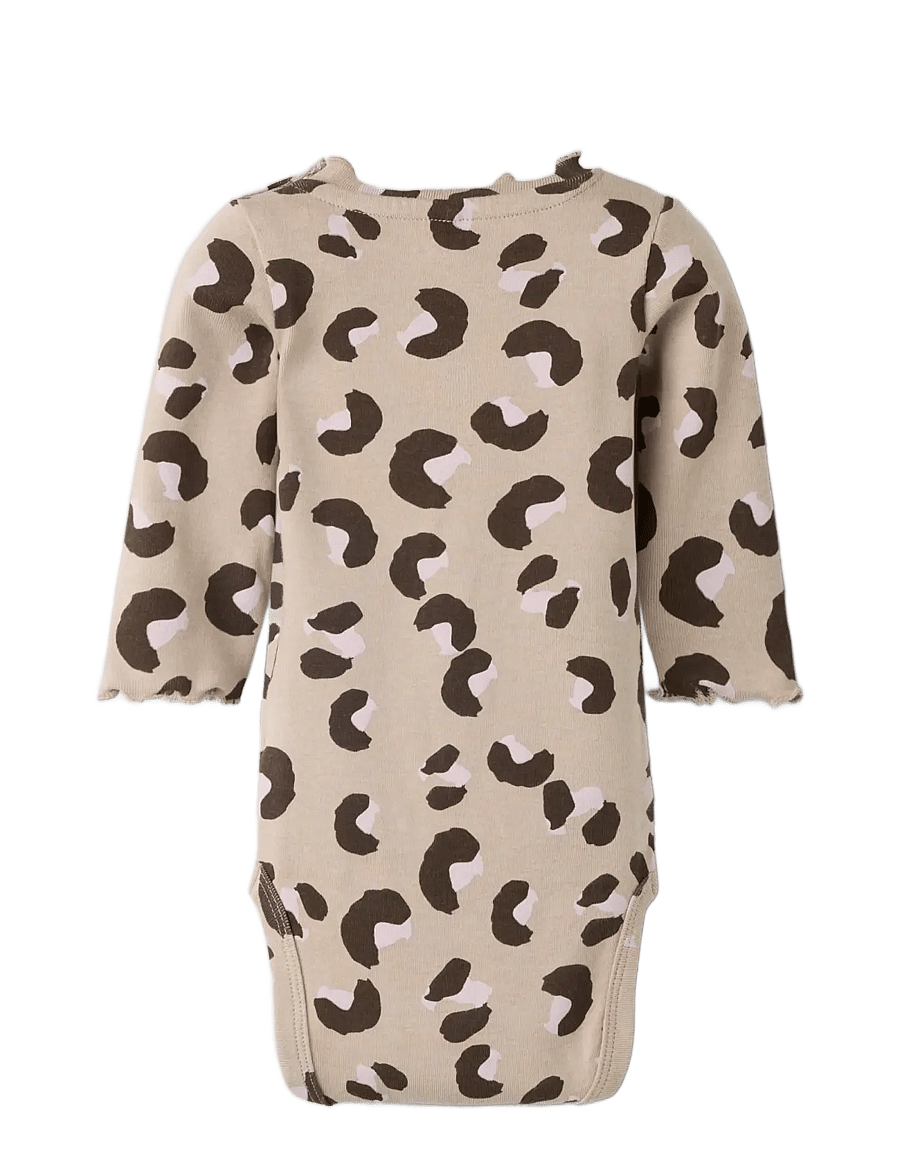 name it - NBFLANA LS XSL BODY - langärmelige bodys - goat - 1