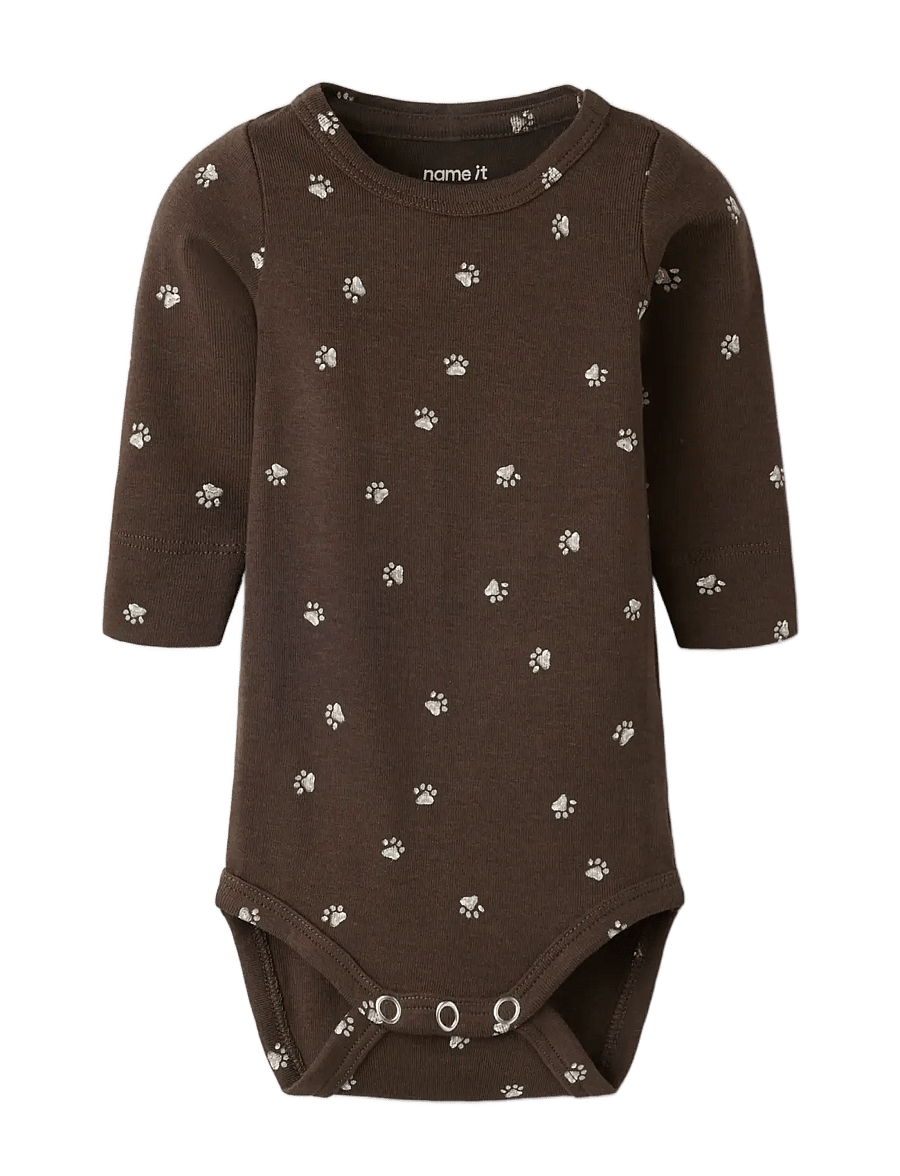name it - NBMLARIS LS XSL BODY - chocolate brown - 0