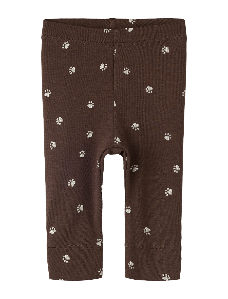name it - NBMLARIS XSL LEGGING - retuusid - chocolate brown - 0
