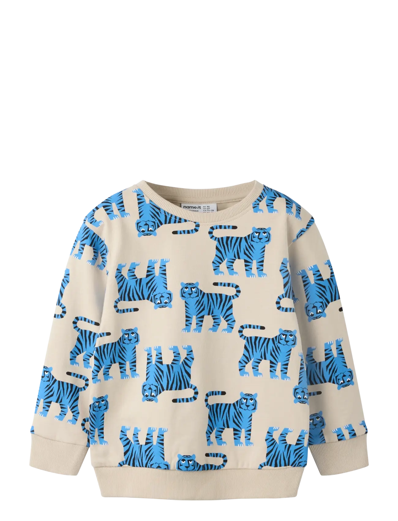 name it NMMLARSON LS NREG SWE BRU - Sweatshirts - PEYOTE / cream