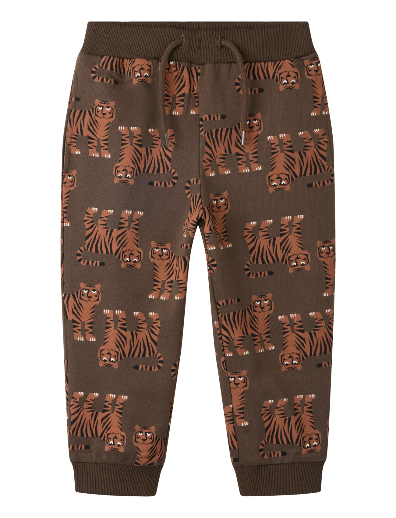 name it NMMLARSON NREG SWE PANT BRU - Püksid - CHOCOLATE BROWN / brown