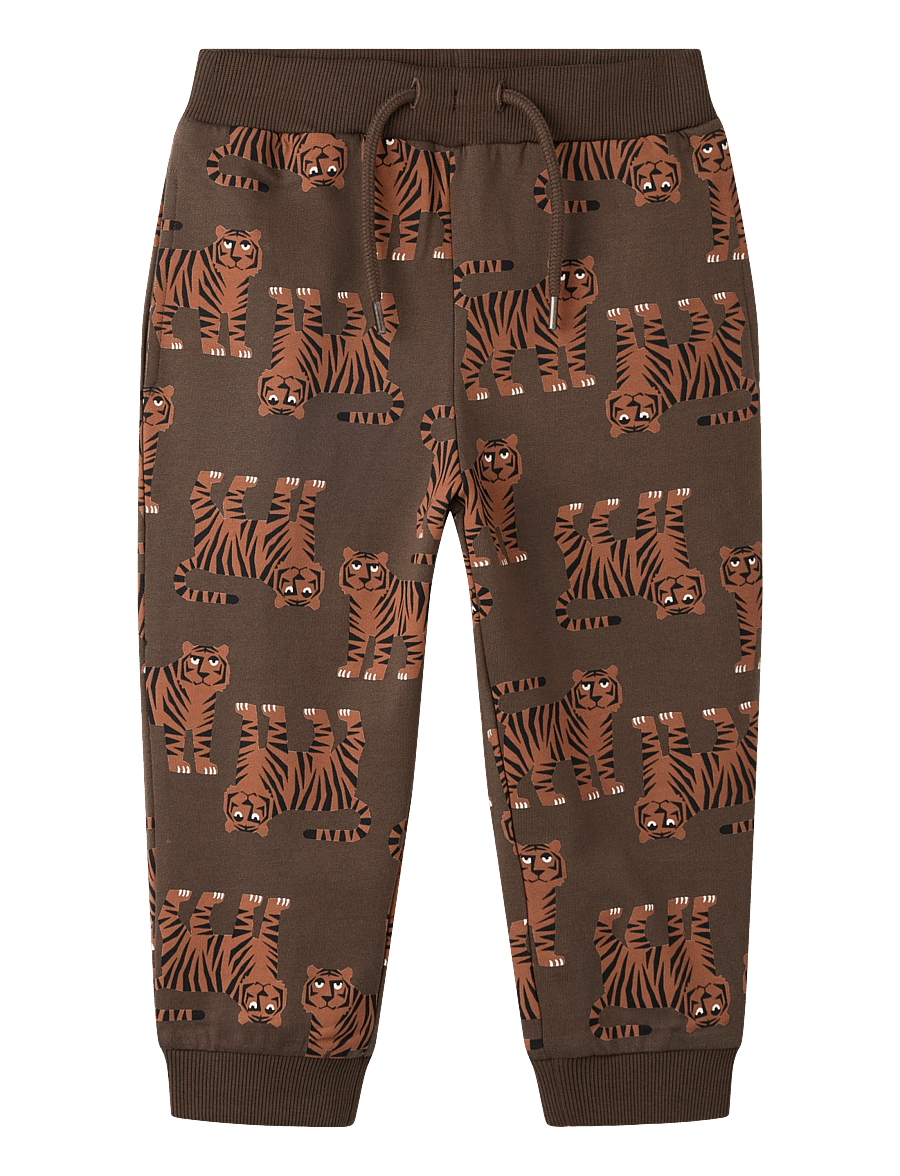 name it - NMMLARSON NREG SWE PANT BRU - chocolate brown - 0