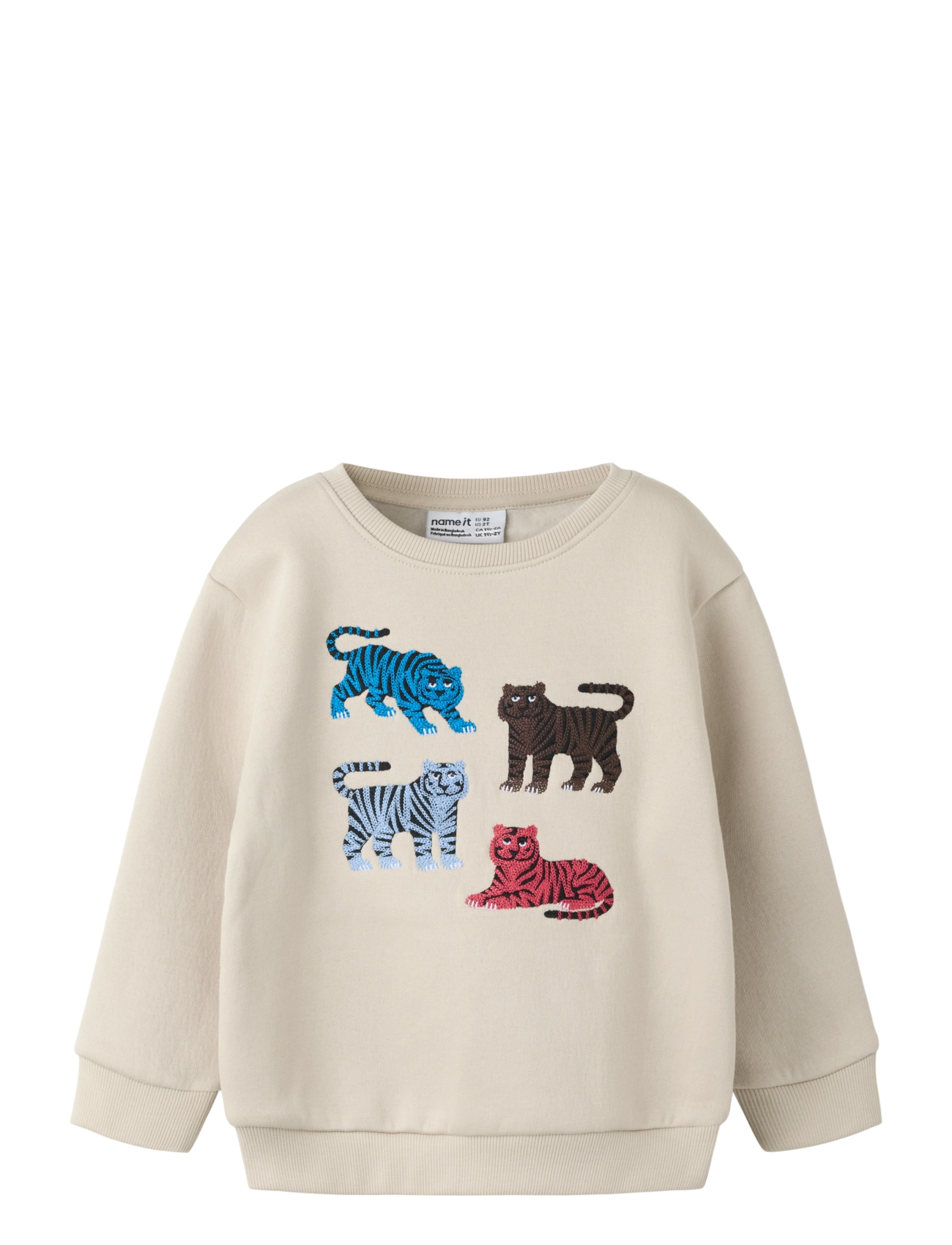 name it NMMLOCON LS NREG SWE BRU - Dressipluusid ja kapuutsiga pusad - PEYOTE / beige