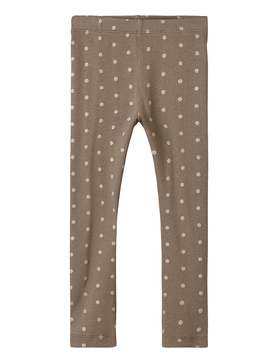 name it - NMFLONA XSL LEGGING - leggings - taupe gray - 0