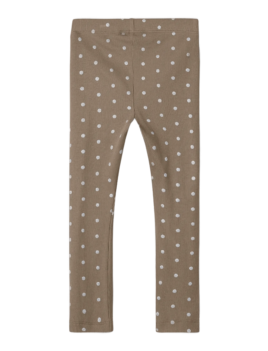 name it - NMFLONA XSL LEGGING - leggings - taupe gray - 1