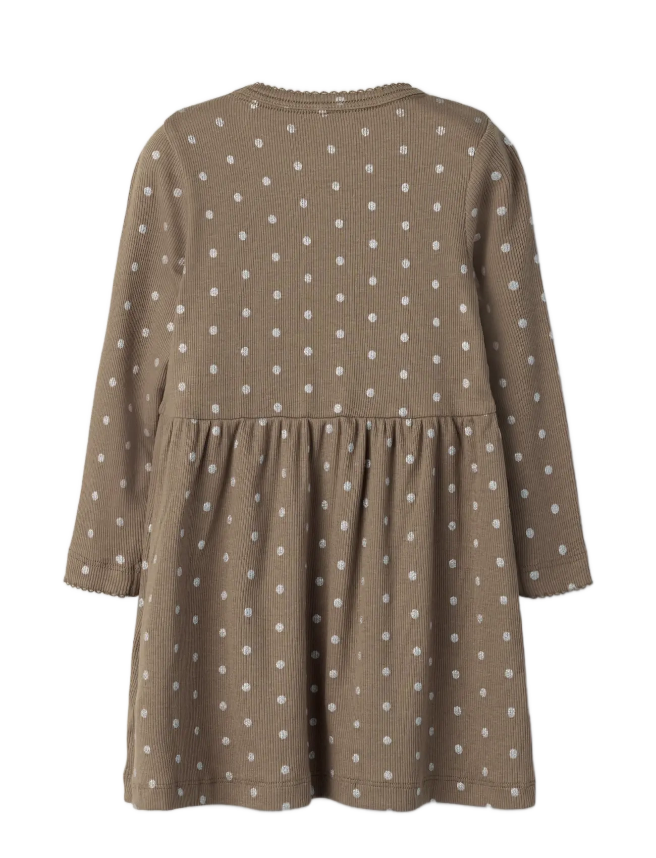 name it - NMFLONA LS DRESS - taupe gray - 1