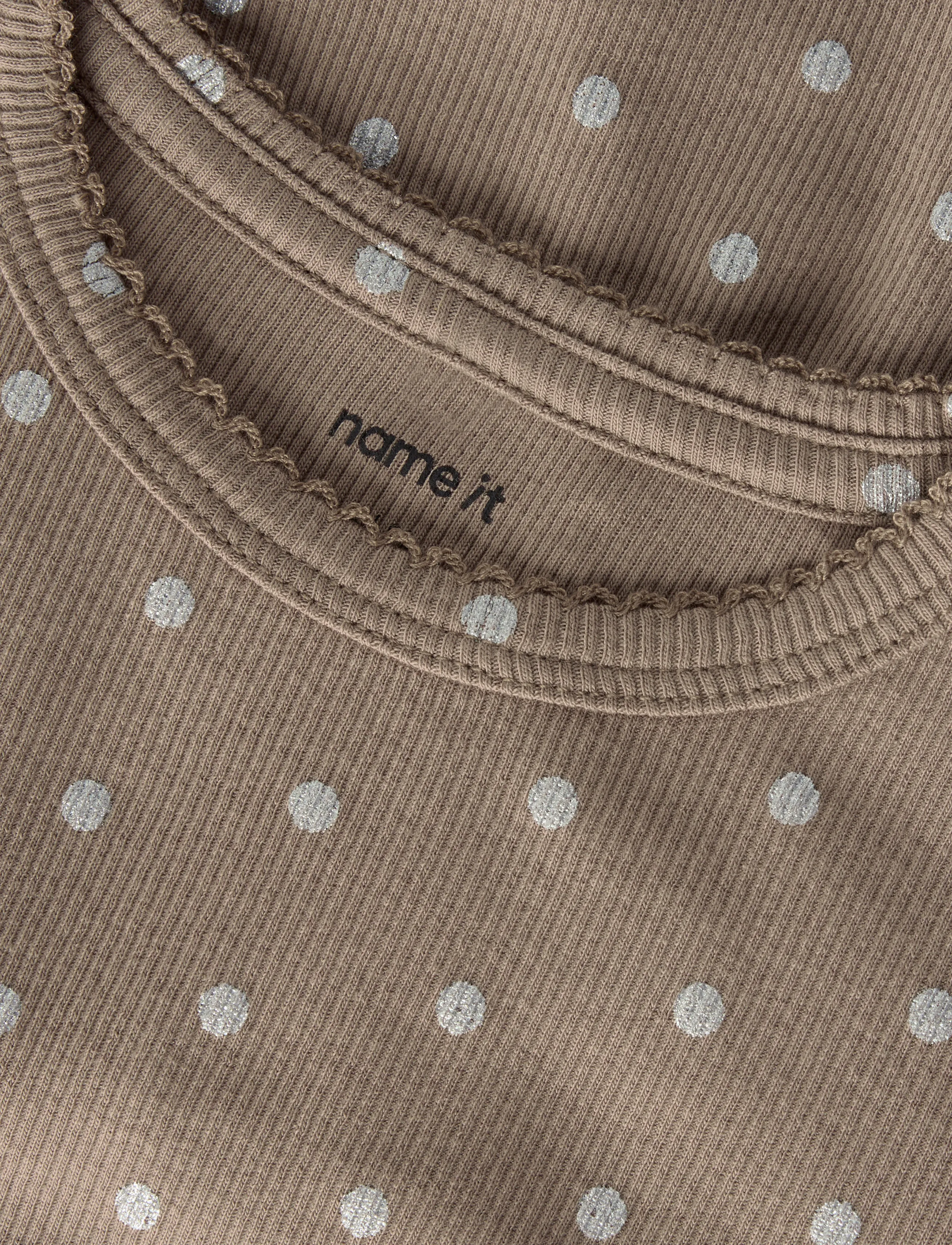 name it - NMFLONA LS DRESS - taupe gray - 3