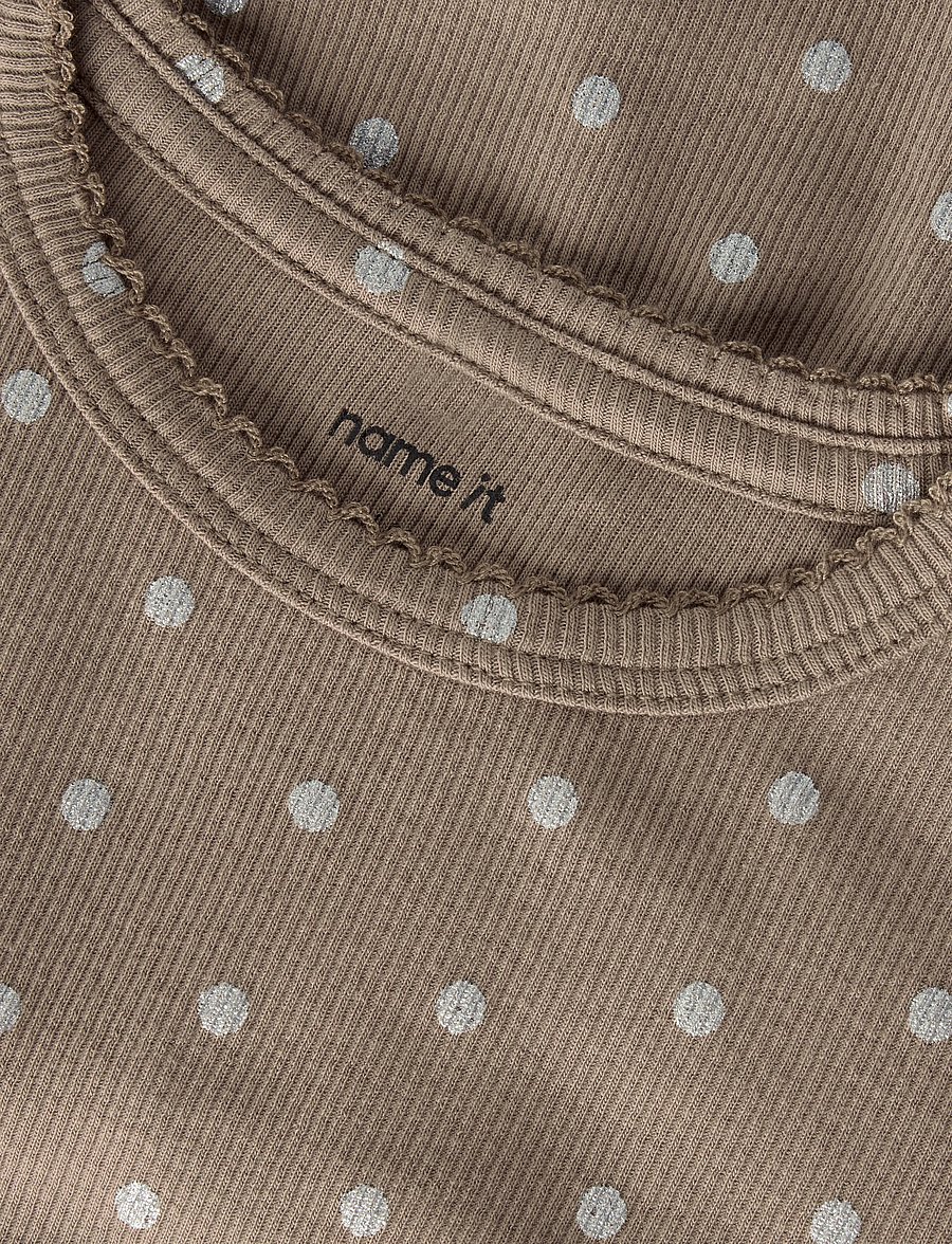 name it - NMFLONA LS DRESS - taupe gray - 3