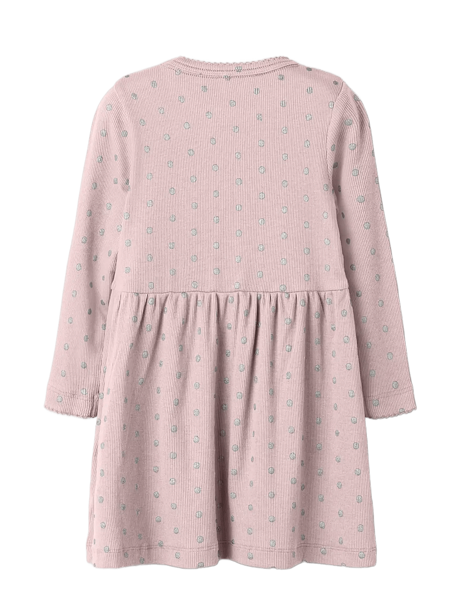 name it - NMFLONA LS DRESS - pikkade varrukatega beebikleidid - violet ice - 1
