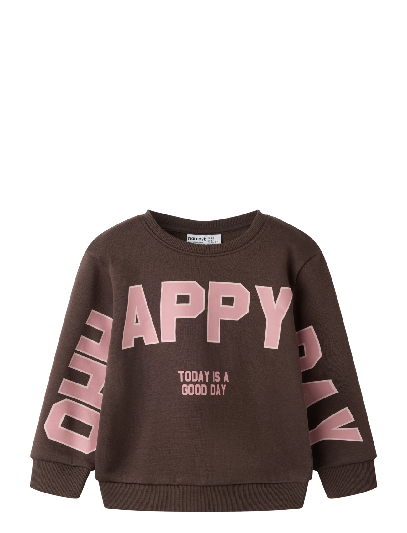 name it NMFLINKA LS NREG SWE BRU - Dressipluusid ja kapuutsiga pusad - CHOCOLATE BROWN / brown
