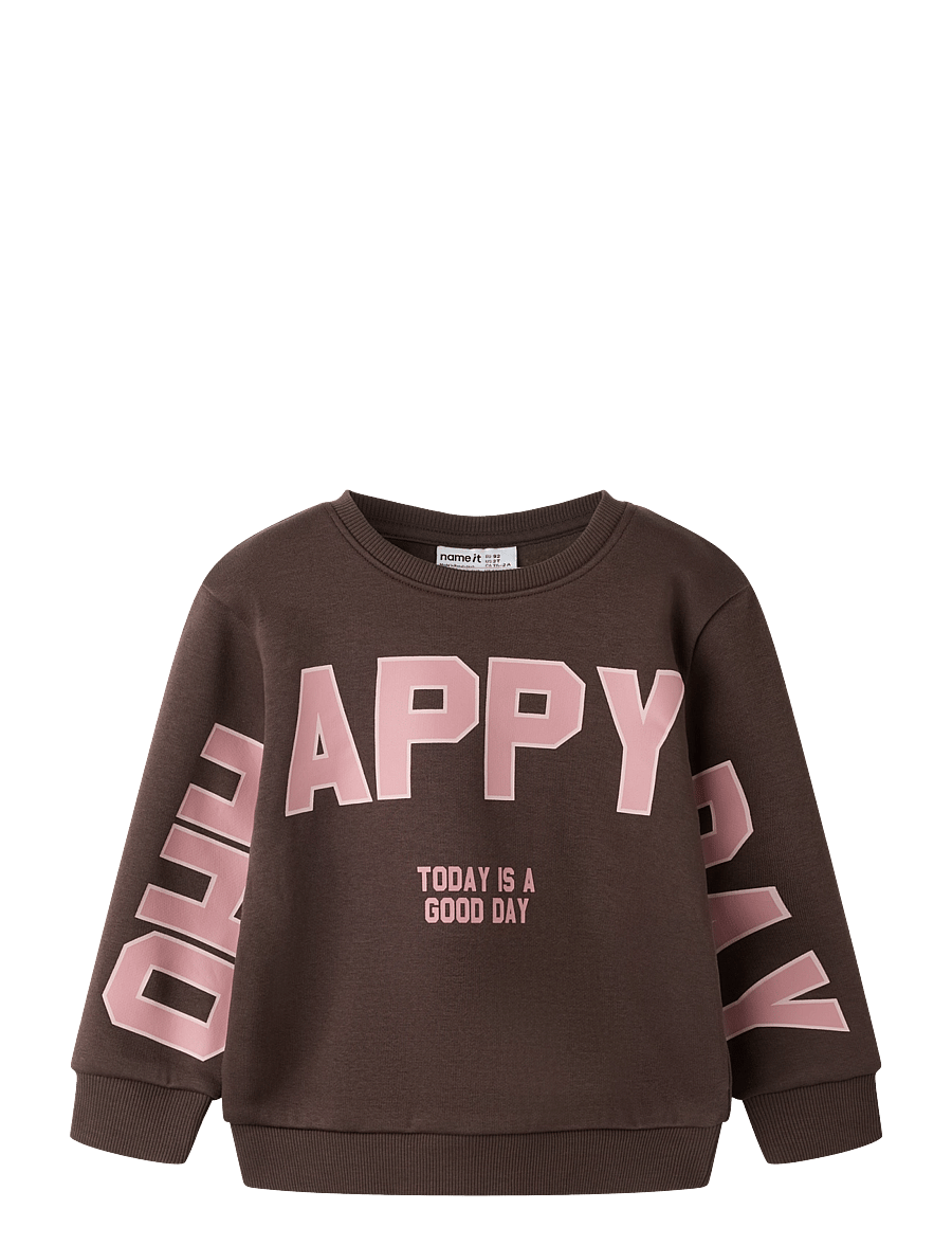 name it - NMFLINKA LS NREG SWE BRU - dressipluusid - chocolate brown - 0