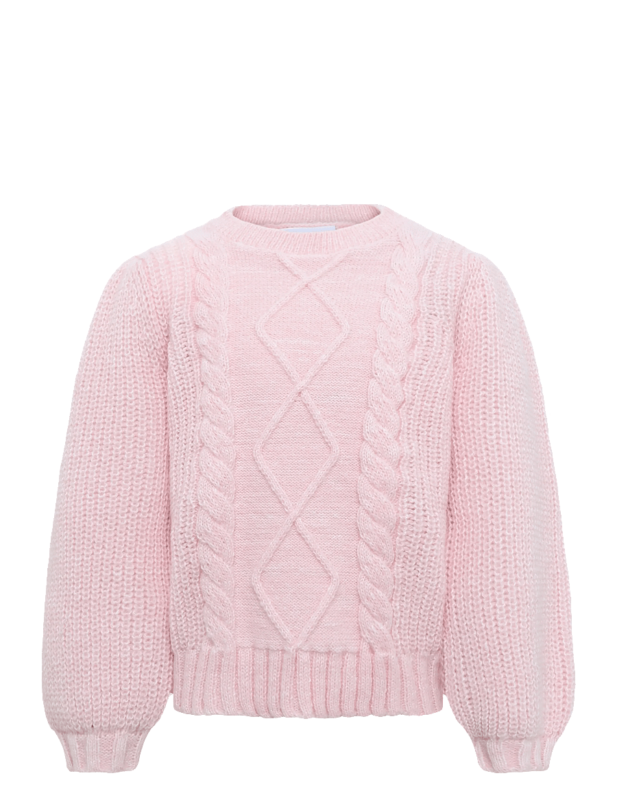 name it - NKFLATRINE LS KNIT - trøjer - primrose pink - 0