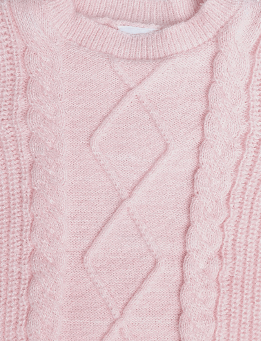 name it - NKFLATRINE LS KNIT - trøjer - primrose pink - 2