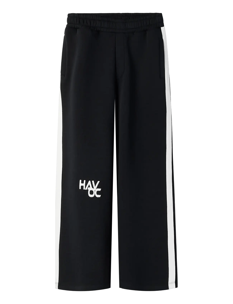 name it - NKMLANCO NREG WIDE SWE PANT BRU - sweatpants - black beauty - 0