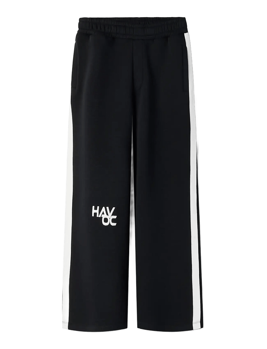 name it - NKMLANCO NREG WIDE SWE PANT BRU - sweatpants - black beauty - 2