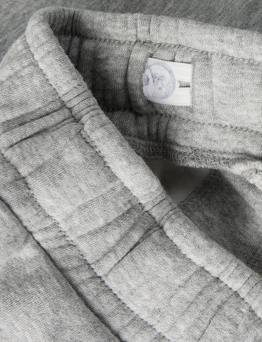 name it - NKMLANCO NREG WIDE SWE PANT BRU - sweatpants - grey melange - 4