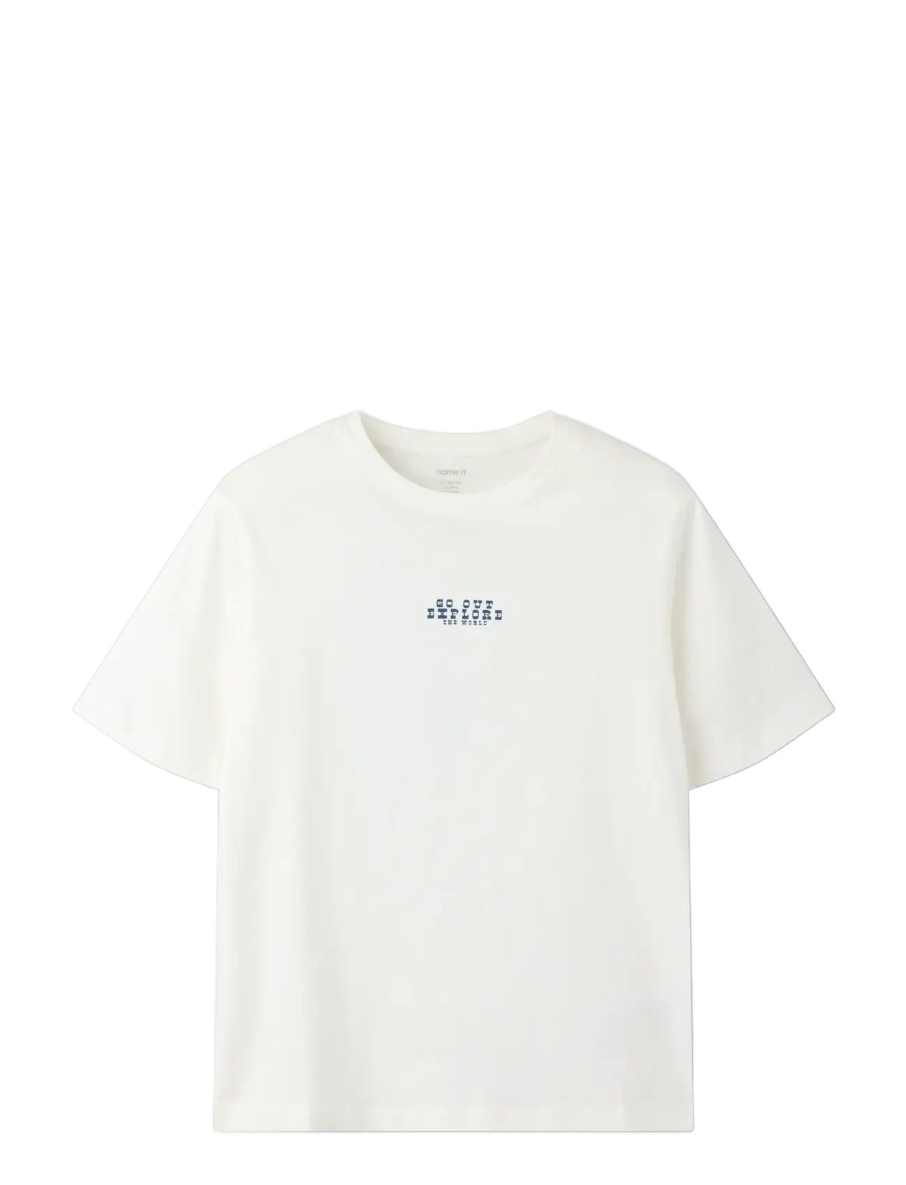 name it NKMLOGAN SS NREG TOP - Kortärmade t-shirts - CLOUD DANCER / cream