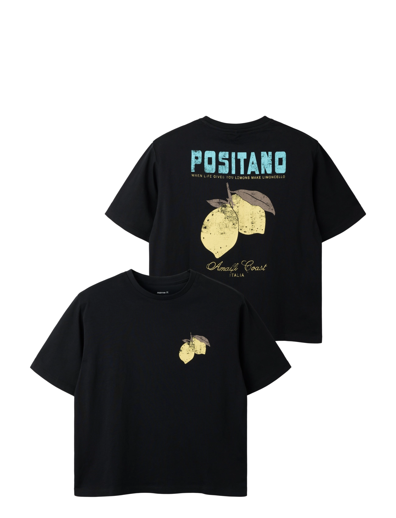 name it NKFLION SS NREG TOP - Kortärmade t-shirts - BLACK BEAUTY / black