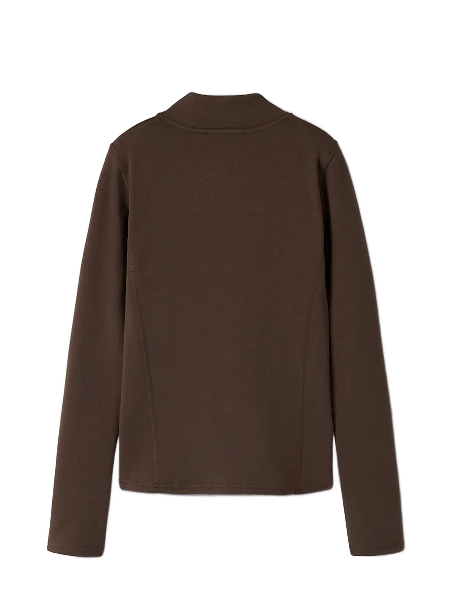 name it - NKFTEAGAN LS SLIM CARD - chocolate martini - 1