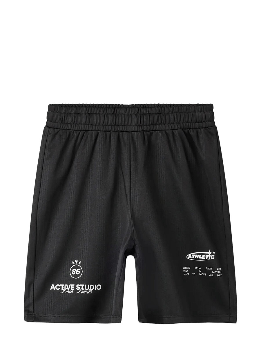 name it - NKMTIMO NREG SHORTS - sportsshorts - black beauty - 2