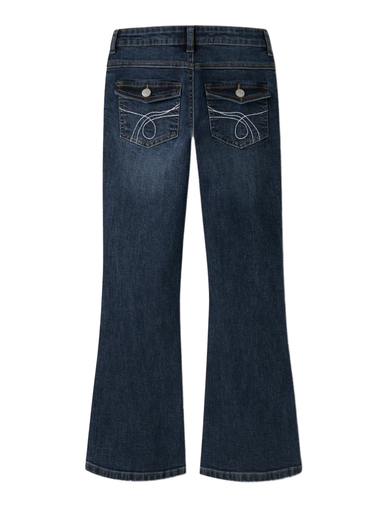 name it - NKFPOLLY LW BOOT JEANS 8245-MD - bootcut jeans - dark blue denim - 1