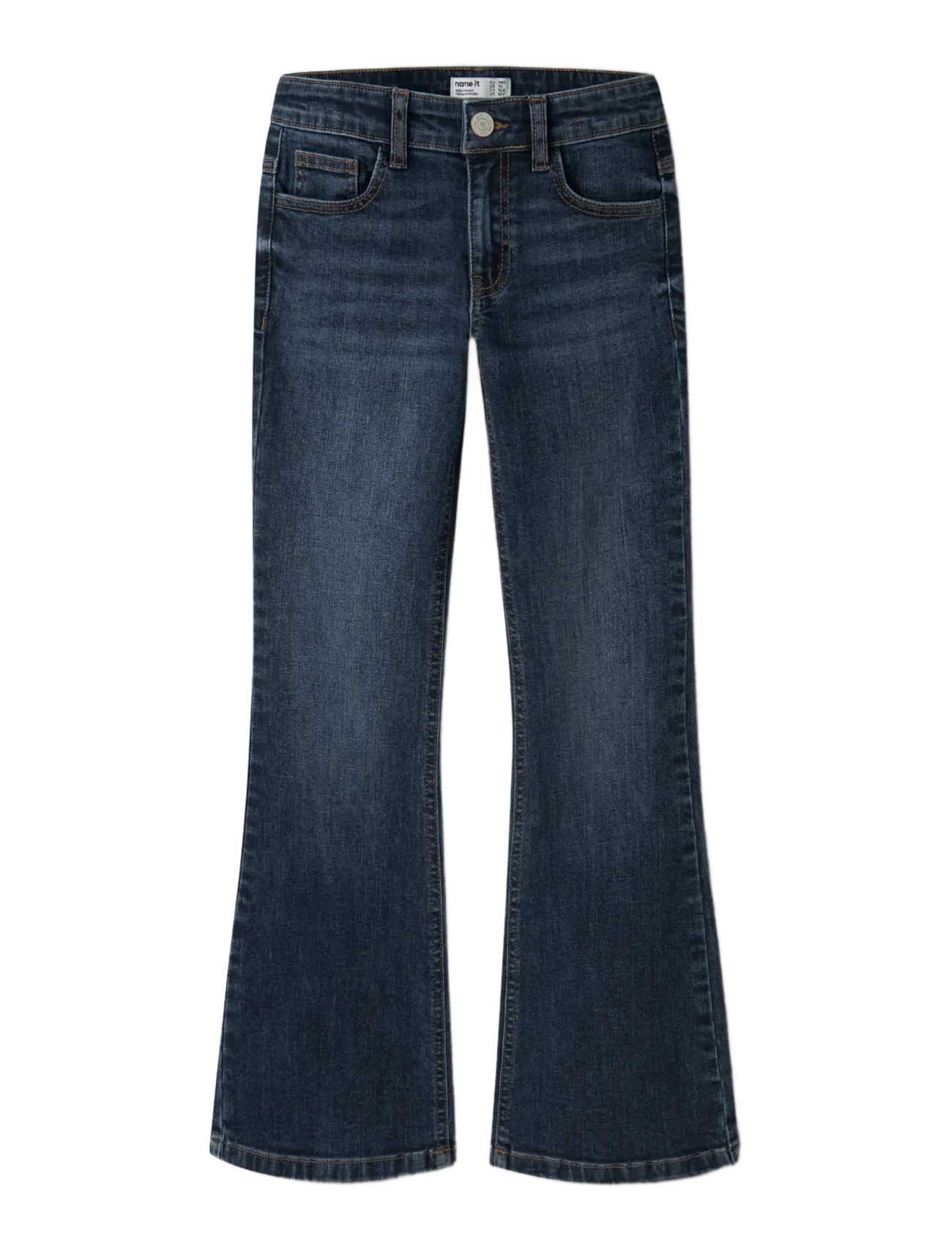 name it - NKFPOLLY LW BOOT JEANS 8245-MD - bootcut jeans - dark blue denim - 2