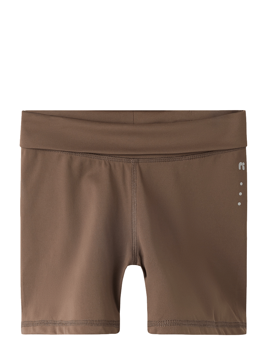 name it - NKFTESSA SLIM BIKER SHORT - chocolate martini - 0
