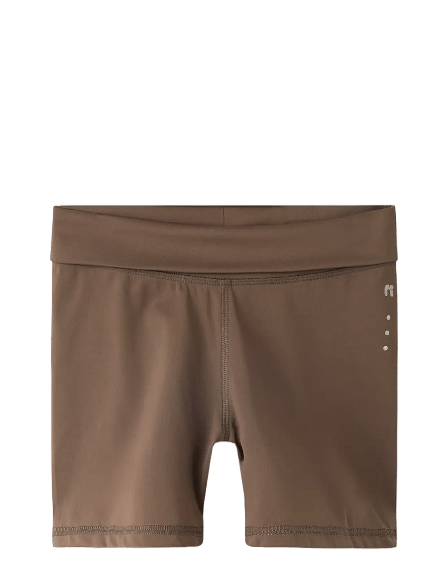 name it - NKFTESSA SLIM BIKER SHORT - chocolate martini - 2